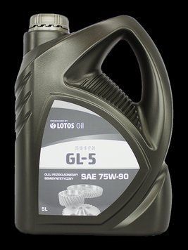 Олива трансмісійна Lotos Semisyntetic GEAR Oil GL-5 75W-90 5 л (WK-K500E10-0HA) 300201 фото