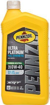 Моторное масло Pennzoil Ultra 0W-40 Platinum Fully Synthetic кан. 0.946л 550040856 фото