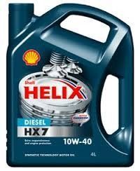 Олива моторна напівсинтетика Shell (Шіл) 10W-40 Helix Diesel HX7 4 л. 34353 фото