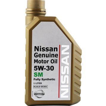 Масло Nissan Genuine Motor Oil SM 5W-30 кан. 1л KLAL605301 KLAL605301 фото
