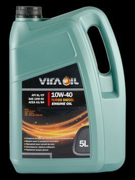 Масло моторное Vira Turbo Diesel SL/CF A3/B3/B4 10W-40 VW 501.01/505.00 MB 229.1 5 л (VI0251) VI0251 фото