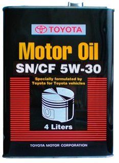 Масло Toyota Motor Oil SN/CF 5W-30 кан. 4л. 0888083322 888083322 фото