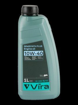 Масло моторное Vira SemiSynthetic PLUS SL/CF A3/B3/B4 10W-40 1 л VW 501.01/505.00 MB 229.1 (новая этикетка) VI0351 фото