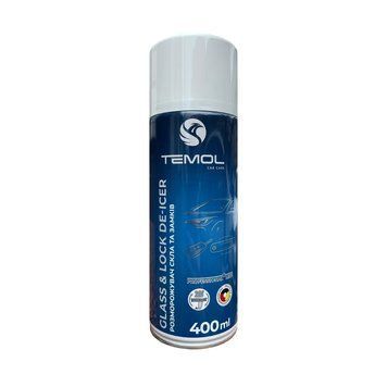 Засіб для розморожування скла та замків TEMOL GLASS & LOCK DE-ICER 400мл 3636 фото