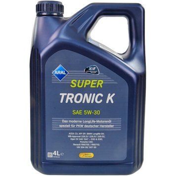 Масло Aral Super Tronic K SAE 5W-30 кан. 4л. 15F476 15F476 фото