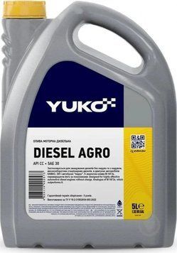 Олива моторна YUKO DIESEL AGRO кан. 5л 2537615718 фото