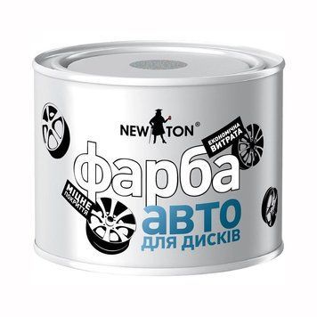 Автоемаль акрил. д/дисків NEW TON тем. срібло (банка), 450 мл 730 фото
