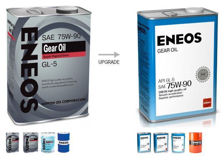 Масло ENEOS Gear Oil GL-5 75W-90 кан. 4л ENGO75W90-4 ENGO75W90-4 фото